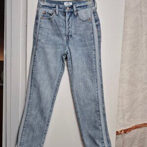 Button fly Pistola Jeans, GUC. Size 24. Ankle length. WOW.